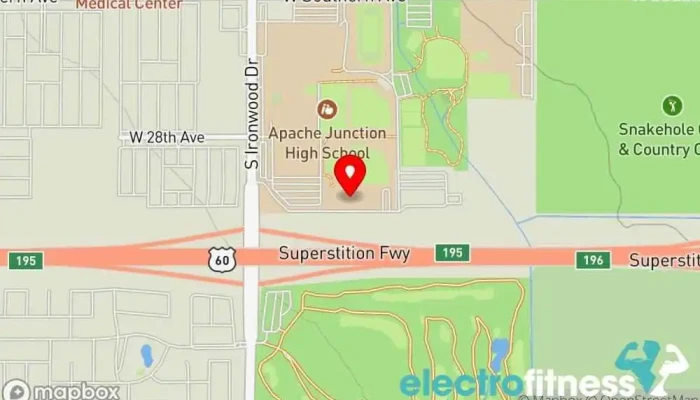 map of Boys & Girls Clubs of the Valley - Superstition Mountain Branch After school program, Summer camp organizer in Apache Junction