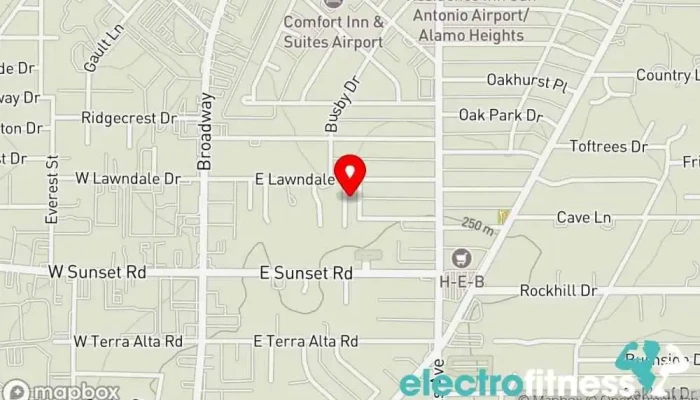 map of Breakthrough Fitness Physical fitness program in San Antonio