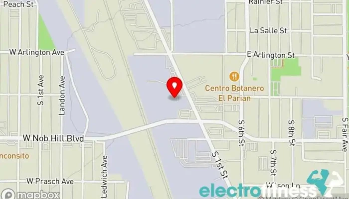 map of Breno Bittencourt Brazilian Jiu Jitsu Martial arts school in Yakima