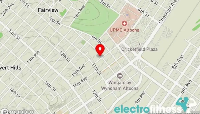 map of Building II Athletic Club Club in Altoona