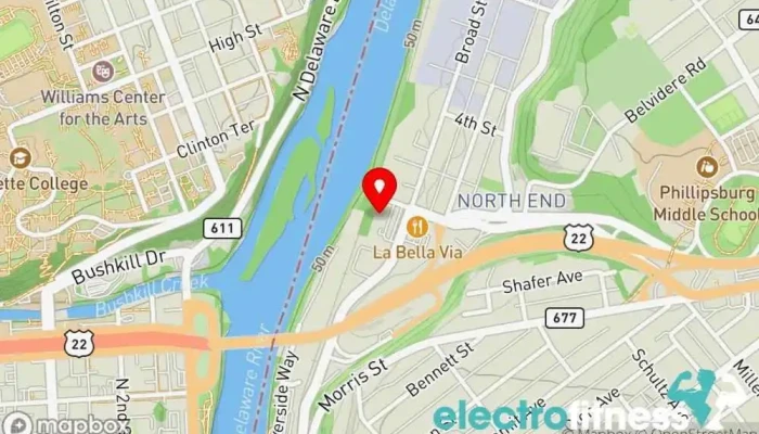map of Burley's Gym Gym, Personal trainer in Phillipsburg
