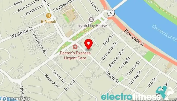 map of Burn 30 Fitness Gym in West Springfield