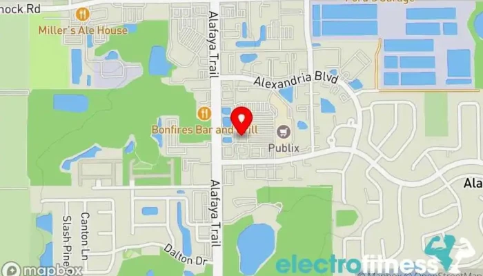 map of Burn Boot Camp Gym, Boot camp, Fitness center, Personal trainer, Physical fitness program, Wellness program in Oviedo