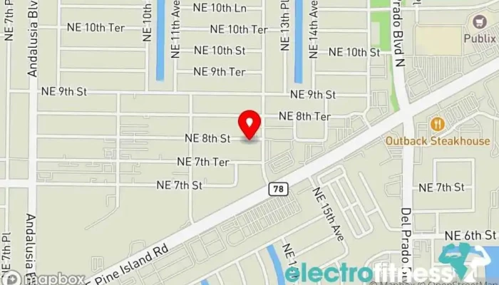 map of Burn Boot Camp Gym, Boot camp, Fitness center, Personal trainer, Physical fitness program, Training centre, Wellness program in Cape Coral