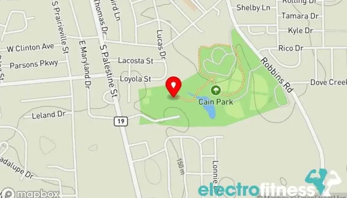 map of Cain Center YMCA Fitness center, Aerobics instructor, Basketball court, Child care agency, Massage therapist, Personal trainer, Pickleball court, Racquetball club, Sports complex, Volleyball court in Athens
