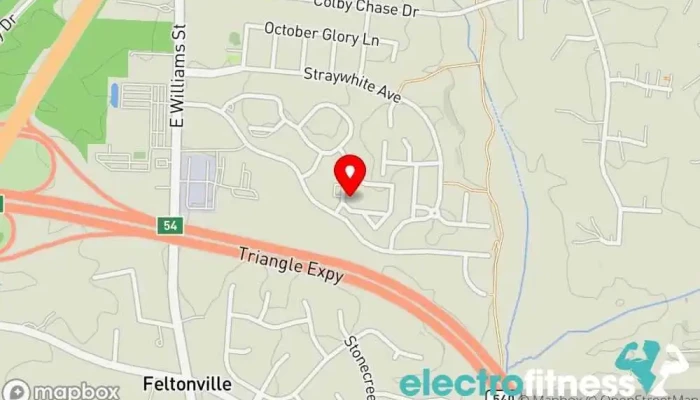 map of Camden Gym Gym in Apex