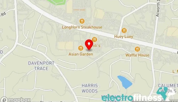 map of Campeão United Jiu-Jitsu HQ Martial arts school in Acworth