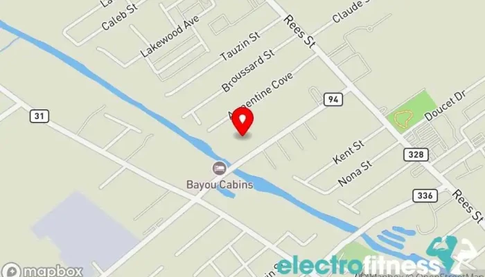 map of CAP FIT Fitness center, Gym in Breaux Bridge