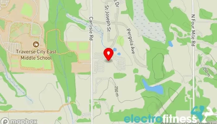 map of Center Ice Fitness Gym in Traverse City