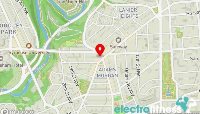 map of CenterPointe Gym, Physical fitness program in Washington