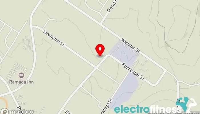 map of Central Maine Athletic Center Gym in Lewiston
