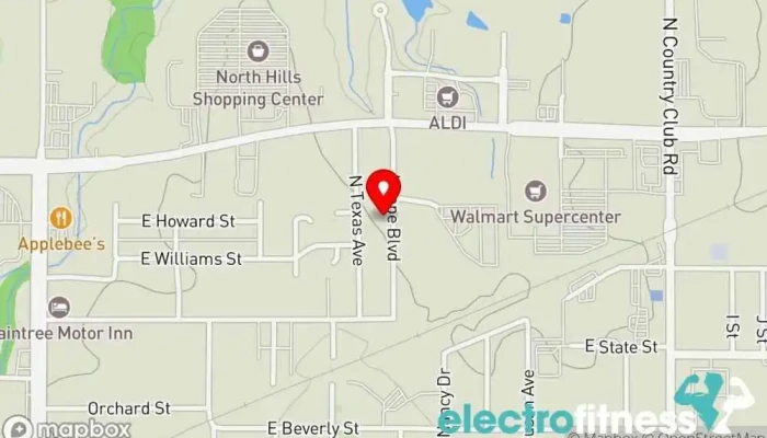 map of Champion Athletics Gymnastics center, Children's party service in Ada