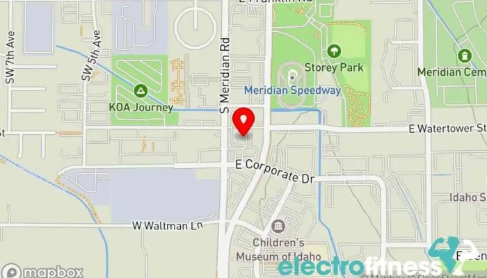 map of Champion Fitness Training Gym in Meridian