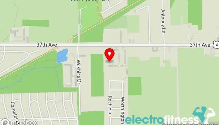 map of Champion Forces Training Facility Gym in Portage