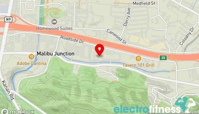 map of Cheevers Fitness Gym in Agoura Hills