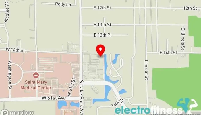 map of Chicago Health & Fitness Fitness center, Gym in Hobart