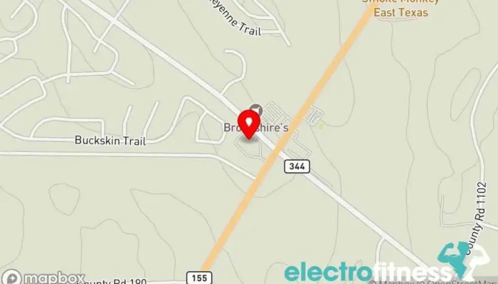 map of CHRISTUS Trinity Mother Frances Health and Fitness Center - Lake Palestine Fitness center, Gym in Flint