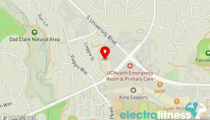 map of Chuze Fitness Fitness center, Gym, Indoor swimming pool in Highlands Ranch