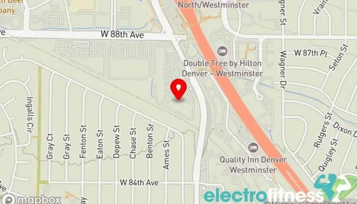 map of Chuze Fitness Fitness center, Gym, Indoor swimming pool in Westminster