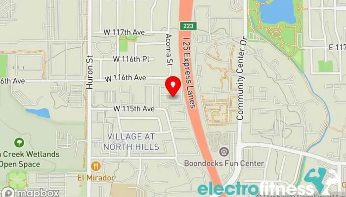 map of Circuit Three Fitness / Kickboxing Gym, Fitness center, Personal trainer in Northglenn