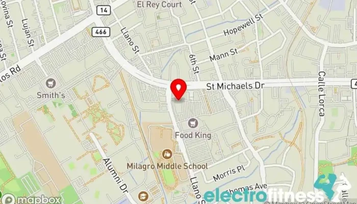 map of City Different Jiu Jitsu Martial arts school in Santa Fe