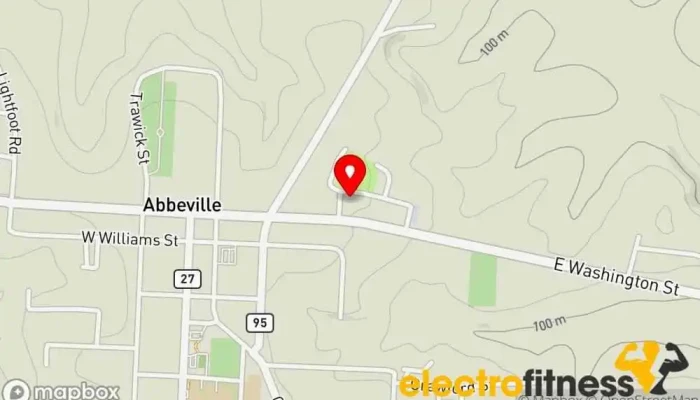 map of City of Abbeville Gymnasium Gym in Abbeville