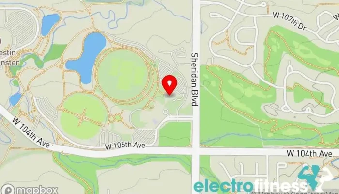 map of City Park Fitness Center Gym, Athletic club, Park, Wellness center in Westminster