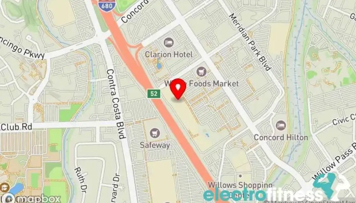 map of City Sports Club Gym in Concord