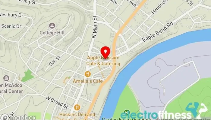 map of Clinch Valley Crossfit Gym in Clinton