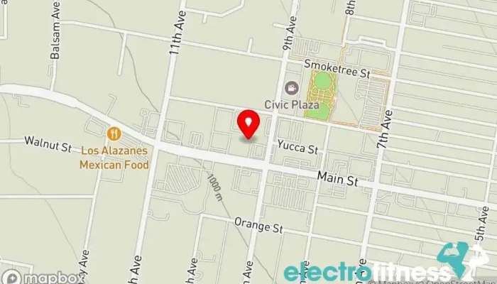 map of CLUB DEL BIENESTAR Fitness center in Hesperia