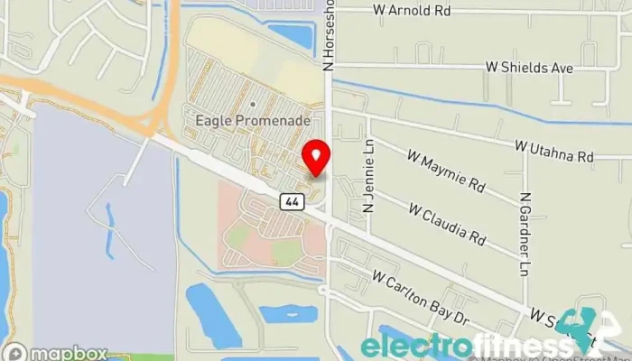 map of Club Pilates Pilates studio in Eagle