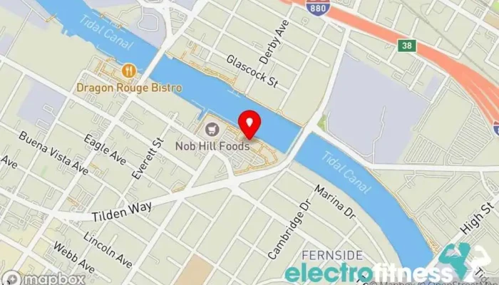 map of Club Pilates Pilates studio in Alameda