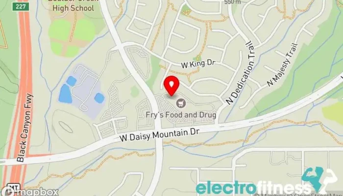 map of Club Pilates Pilates studio in Phoenix