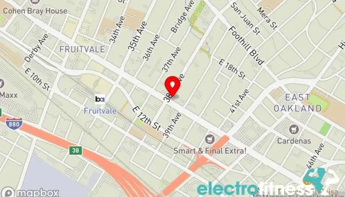 map of Club Ritmo Fitness Gym in Oakland