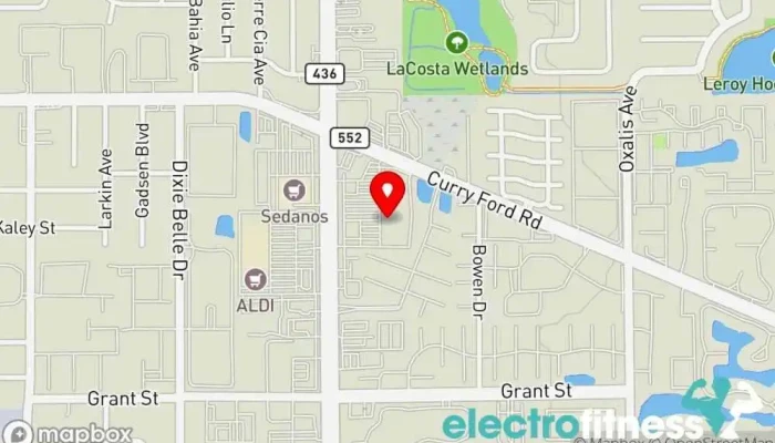 map of CLUB4 Fitness Orlando Fitness center, Gym in Orlando
