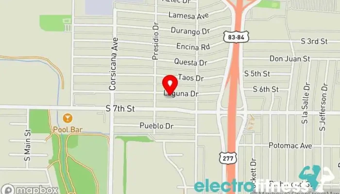 map of Coach Kota Fitness Personal trainer, Health consultant, Weight loss service in Abilene