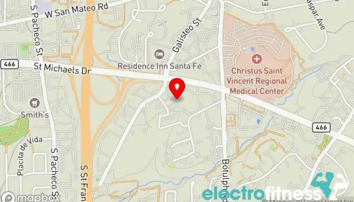 map of Code of a Champion Boxing Boxing gym in Santa Fe