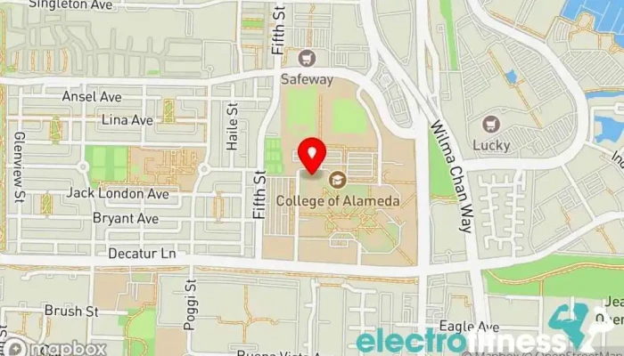 map of College of Alameda Gymnasium Gym in Alameda