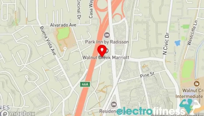 map of Common Core Pilates Pilates studio in Walnut Creek