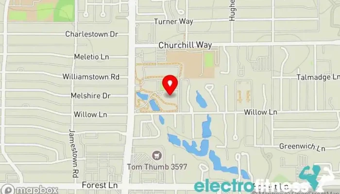 map of Cooper Fitness Center Fitness center, Gym, Personal trainer, Physical fitness program in Dallas