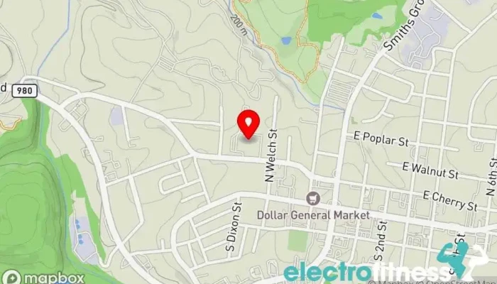 map of Core of Scottsville Gym, Child care agency, Nutritionist, Personal trainer, Physical fitness program, Swimming pool in Scottsville
