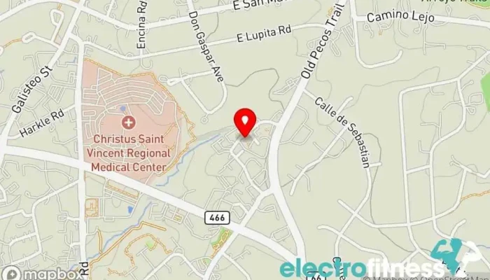 map of CorePhysio Physical therapy clinic, Emergency training school, Health consultant, Physical fitness program, Physical therapist, Rehabilitation center, Sports medicine clinic in Santa Fe