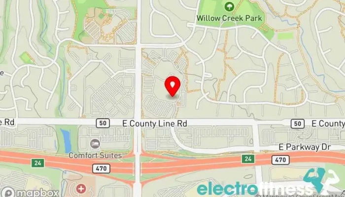 map of CorePower Yoga - Park Meadows Yoga studio, Fitness center, Gym, Training centre in Centennial