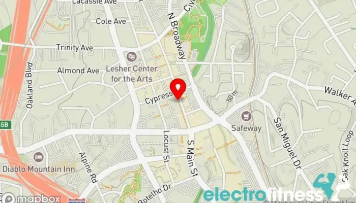 map of CorePower Yoga - Walnut Creek Yoga studio, Fitness center, Gym, Training centre in Walnut Creek