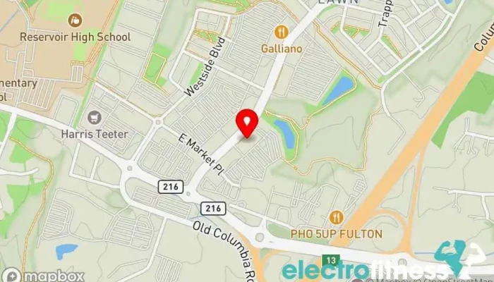 map of Coreworks Fitness at Maple Lawn Gym, Fitness center, Personal trainer in Fulton
