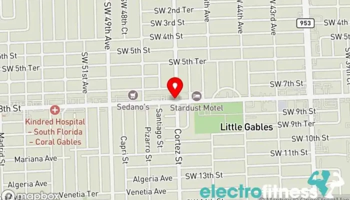 map of Corpolis Fitness center, Gym, Personal trainer, Physical fitness program, Wellness program in Coral Gables