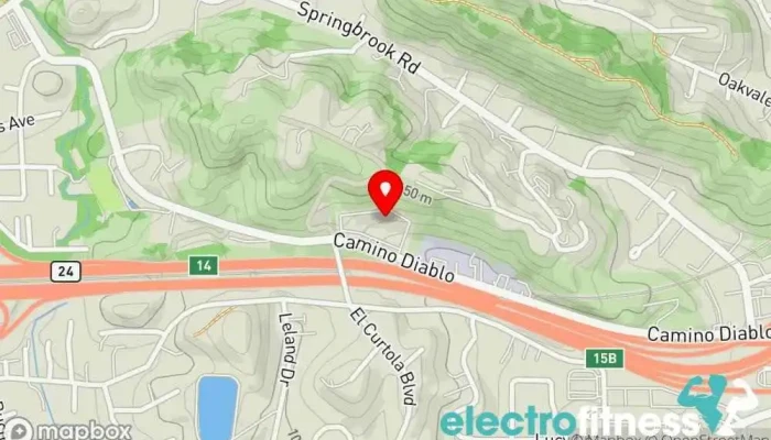 map of Cranky Pilates Pilates studio in Walnut Creek