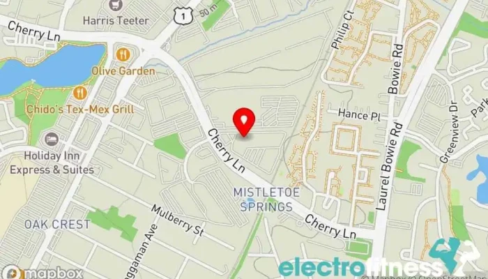 map of Crawford Training and Fitness Boxing gym, Muay Thai boxing gym, Physical fitness program, Weight loss service in Laurel