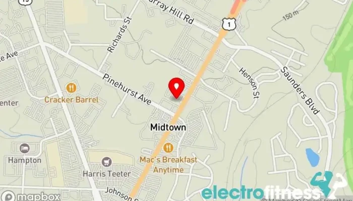 map of CROSSFIT 611 Gym in Southern Pines