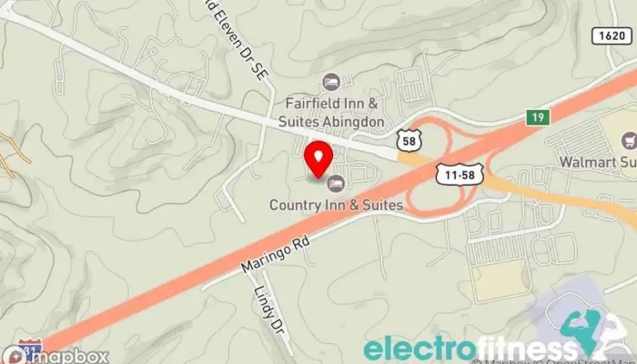 map of CrossFit Abingdon Fitness center in Abingdon